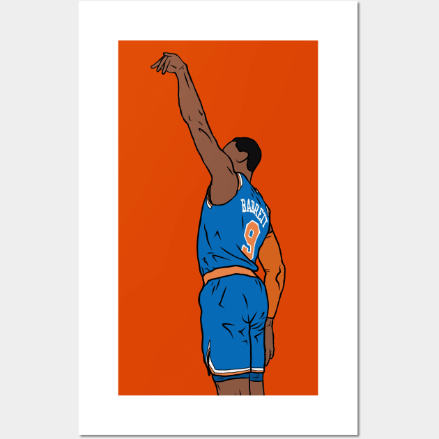 RJ Barrett Holds the Release Wall Art by rattraptees